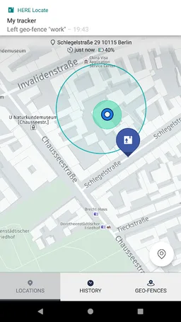 HERE Locate screenshot 1