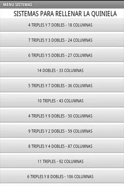 Sistemas para ganar quinielas screenshot 3