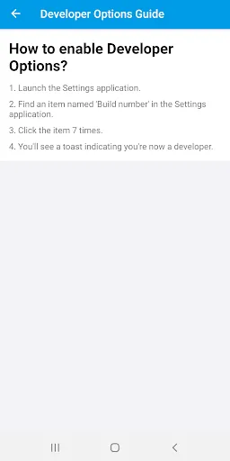 Developer Options screenshot 3