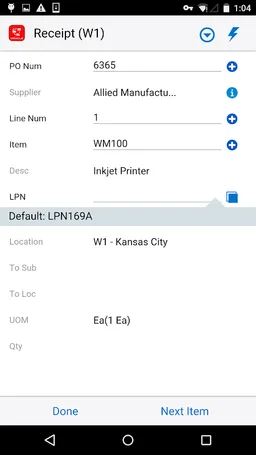 Mobile Supply Chain for EBS screenshot 1