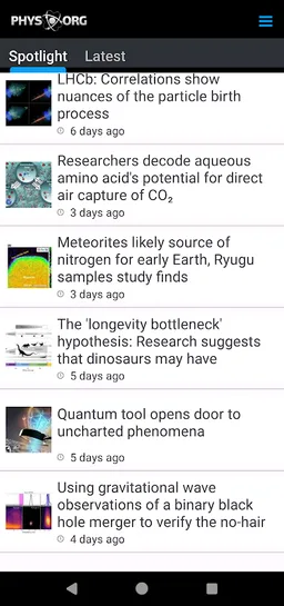 Phys.org News screenshot 4