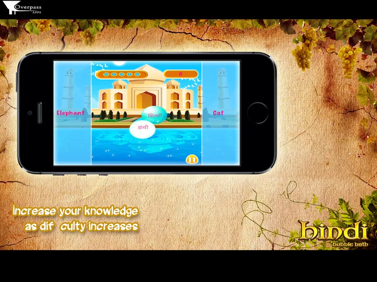 Learn Hindi Bubble Bath Game screenshot 3