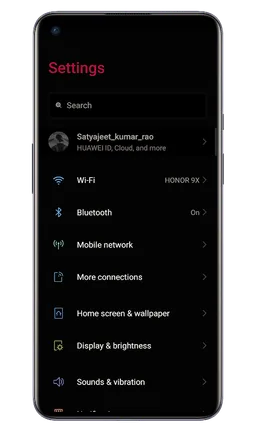 Oxygen UI 11 Dark EMUI Theme screenshot 3