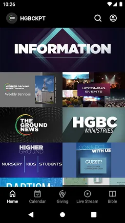 Higher Ground Baptist Church screenshot 1