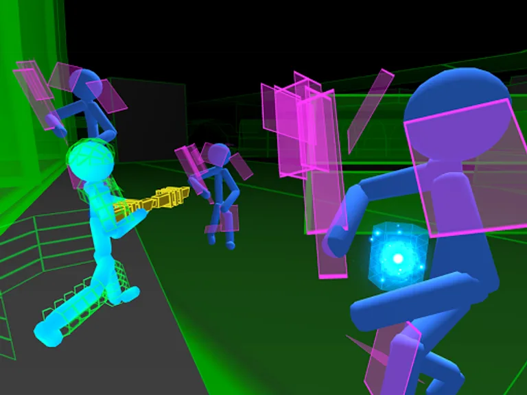 Stickman Neon Gun Warriors screenshot 9