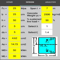DEFLECTION IN RECTANGULAR BEAMS (ACI318-19)-TRIAL screenshot 6