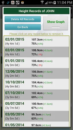 Growth Chart Trial screenshot 8