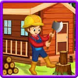 Jungle house builder games icon
