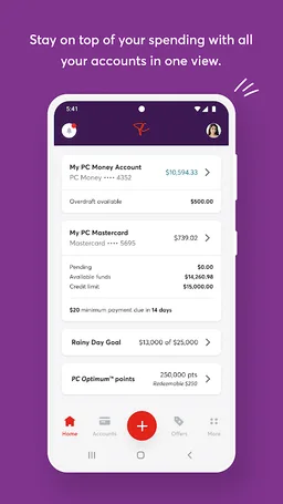 PC Financial Mobile screenshot 1