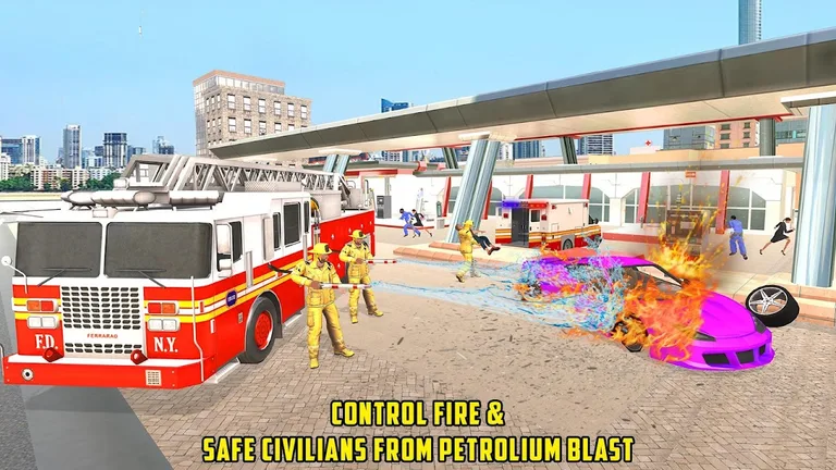 Firefighter Truck Driving Game screenshot 7