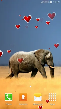 Elephant Live Wallpapers screenshot 3