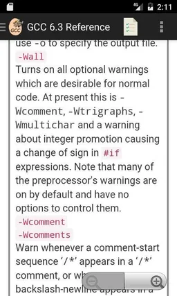 GNU GCC 6.3 Compiler Reference screenshot 5