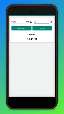 Mb to Gb Converter calculator screenshot 4