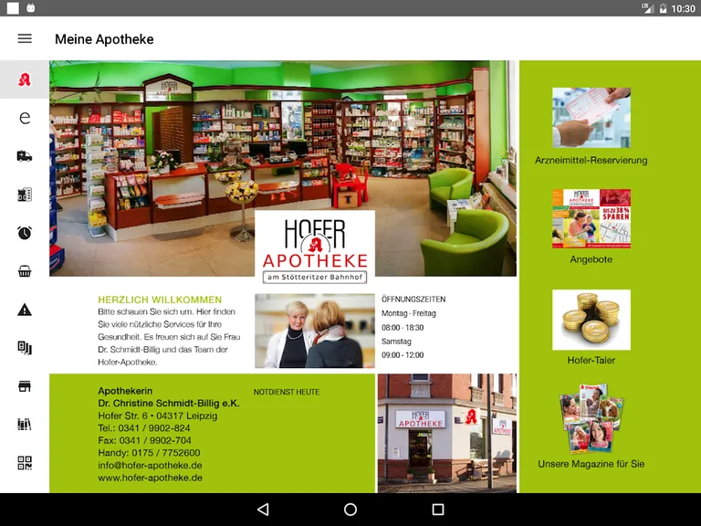 Hofer-Apotheke Leipzig screenshot 4