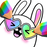 Gradient Kawaii Coloring Book icon