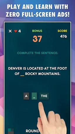 Articles Grammar Test screenshot 2