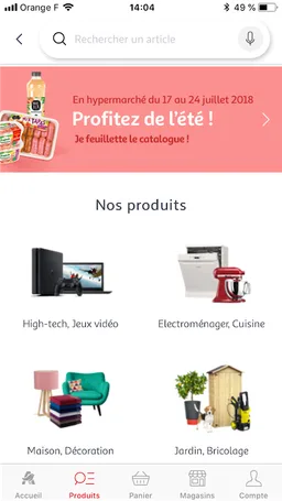 Auchan France screenshot 1