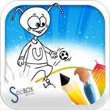 aliens coloring book icon