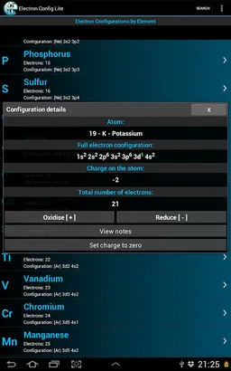 Electron Config Lite screenshot 11