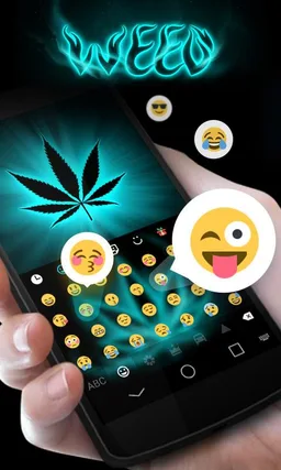 GO Keyboard Theme Weed screenshot 4