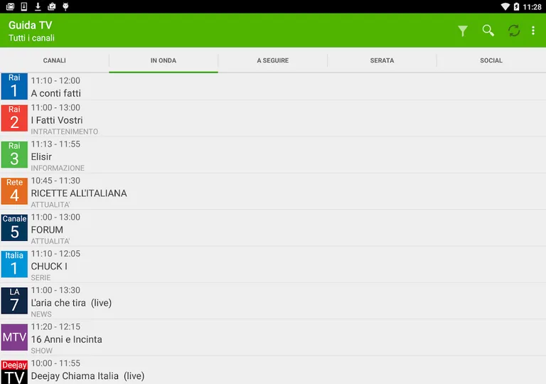 TV Guide Italy FREE screenshot 6