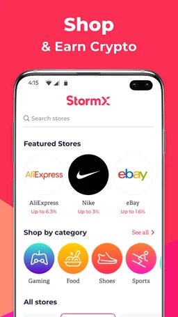 StormX: Shop and earn or play and earn free crypto screenshot 4