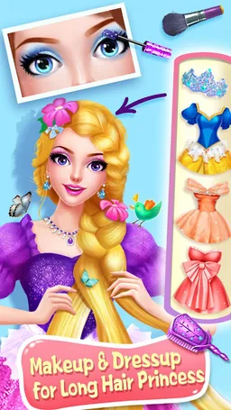 Long Hair Princess Salon Games screenshot 5