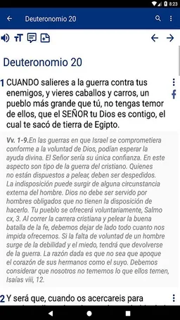 Biblia de estudio en español screenshot 5