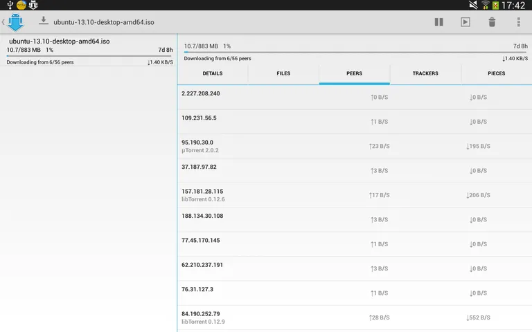 aTorrent - torrent downloader screenshot 1