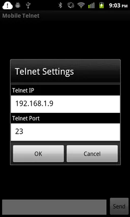 Mobile Telnet screenshot 3