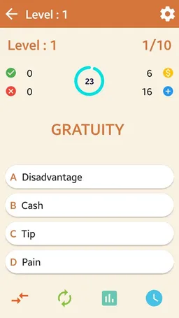 English - synonyms quiz screenshot 5
