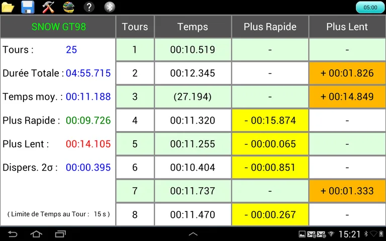 Mini Z chrono V5.2 screenshot 10