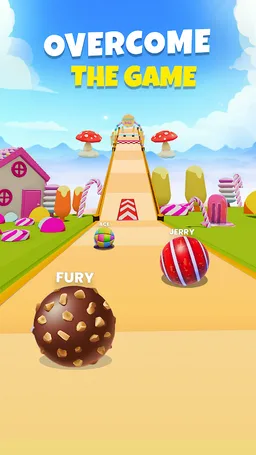 Candy Ball Run - Rolling Games screenshot 1