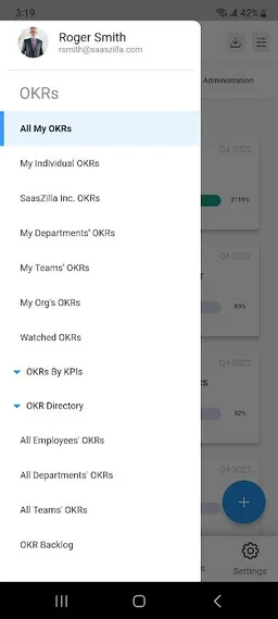 Profit.co OKR Software screenshot 2