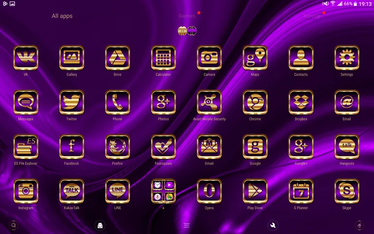Abstract Violet Go Launcher screenshot 9