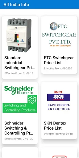 All India Info - Price Lists screenshot 3