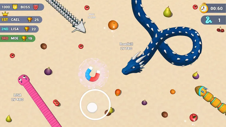 Worms .io Hungry Game screenshot 4