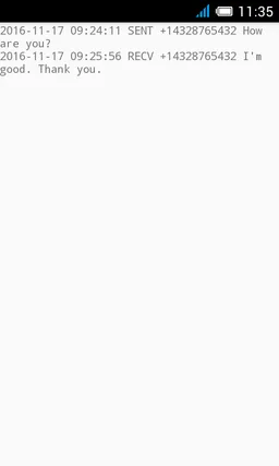 SMS Text screenshot 1