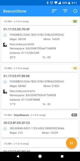 BeaconStone: Scan for beacons screenshot 2