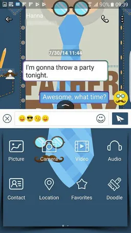 Father day Next SMS Skin screenshot 3