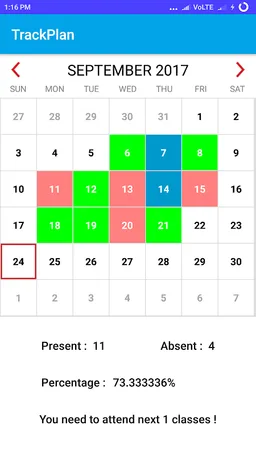 TrackPlan- Student Attendance screenshot 5