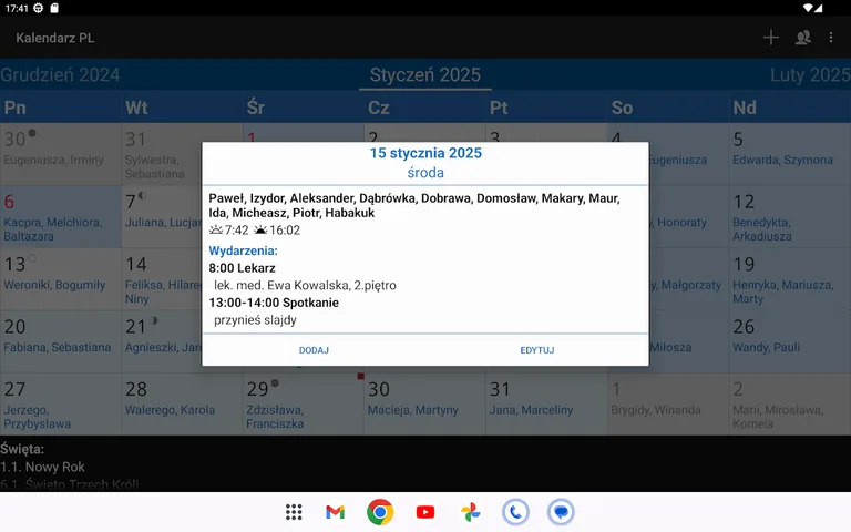 Kalendarz PL screenshot 18