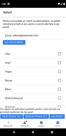 Alerte Meteo Romania screenshot 1