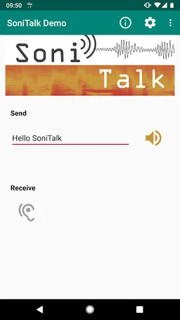 SoniTalk - Exchange Data Over (Ultra)Sound screenshot 3