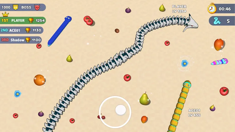 Worms .io Hungry Game screenshot 3