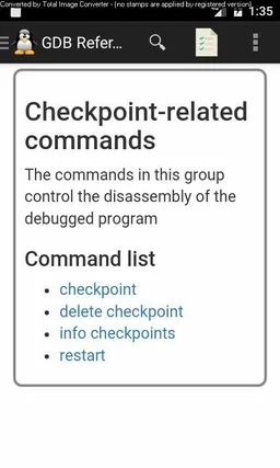 GDB Quick Reference Guide screenshot 3