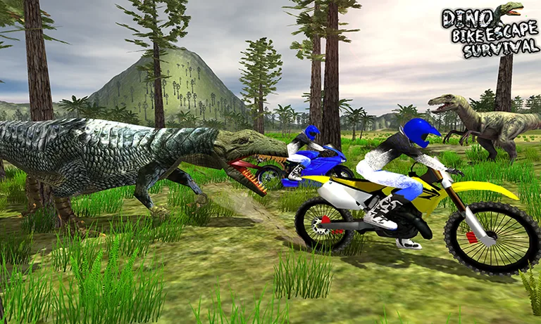 Dino Escape Bike Survival screenshot 12