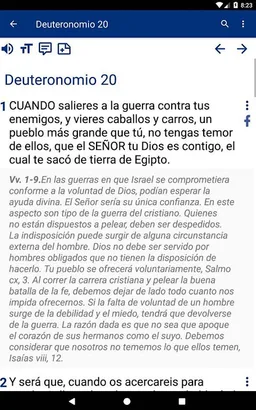 Biblia de estudio en español screenshot 2