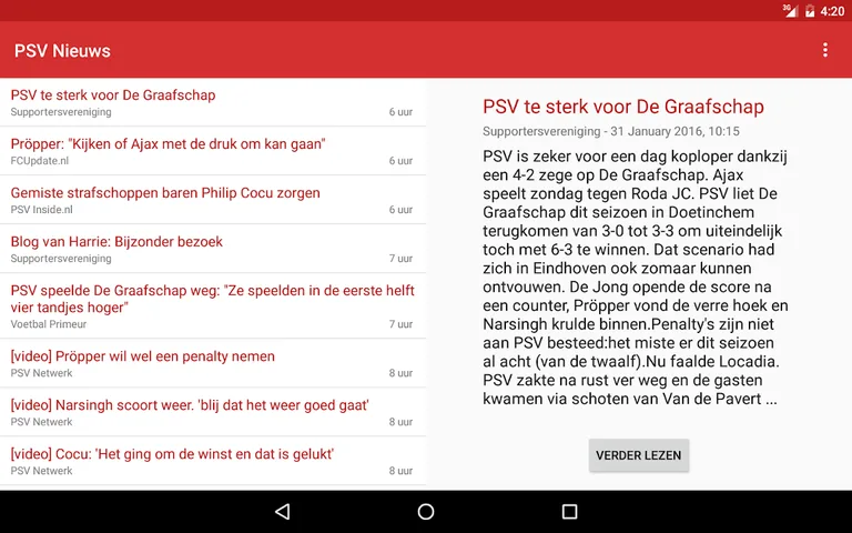 PSV Nieuws screenshot 3