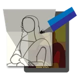 Draw on a paper icon